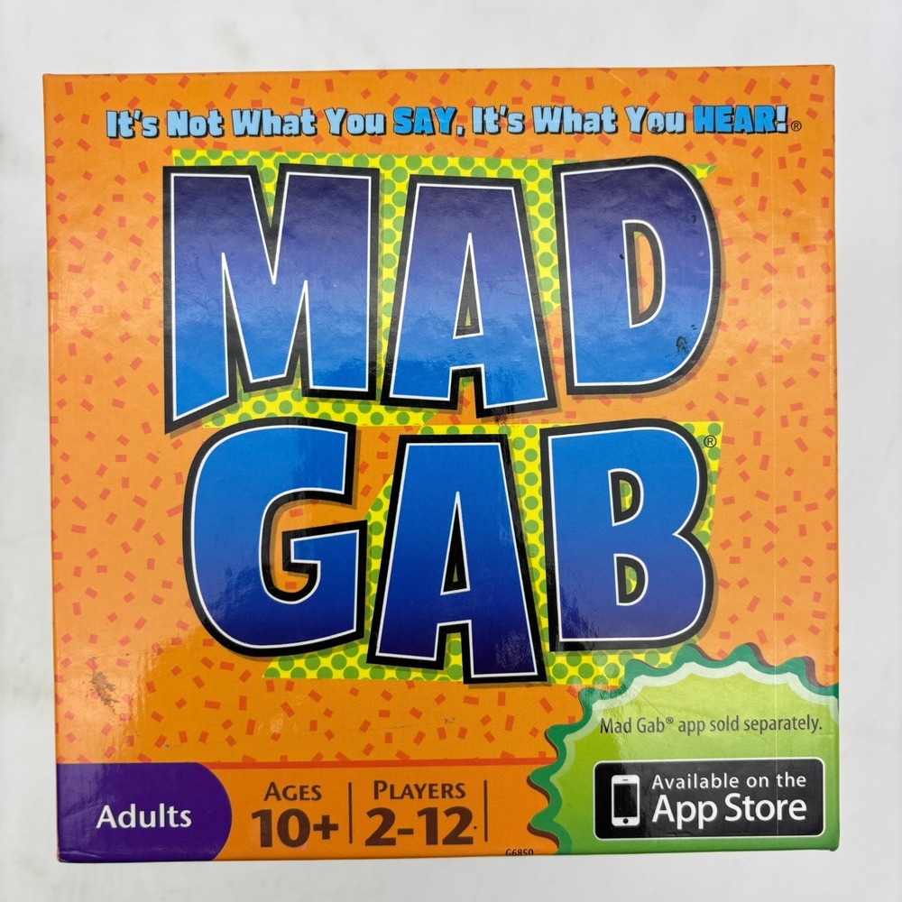 Mad Gab Game COMPLETE Mattel 2010 Party Game Words Humor